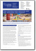 The construction industry and VAT: analysing the changes
