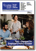 Tips – Changes for Employers from 1 October
